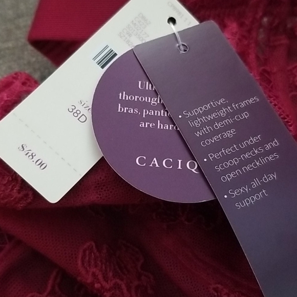 Cacique Cleavage Solution Unlined Lace Demi Bra - Picture 9 of 11